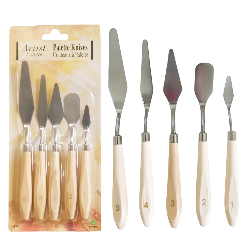 Painting Knife Palette - Pintura a óleo faca paleta, raspador,