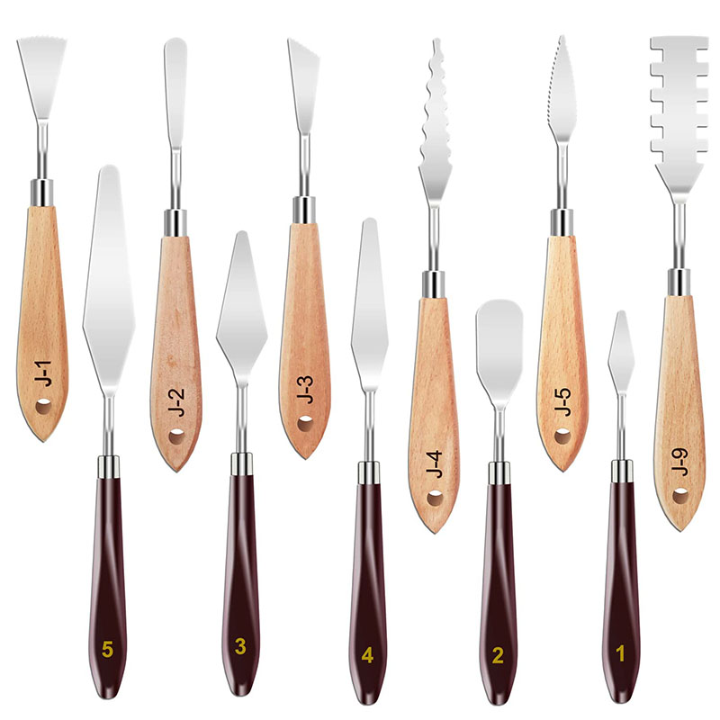 Painting Knife Palette - Conjunto de 11 Facas de Pintura