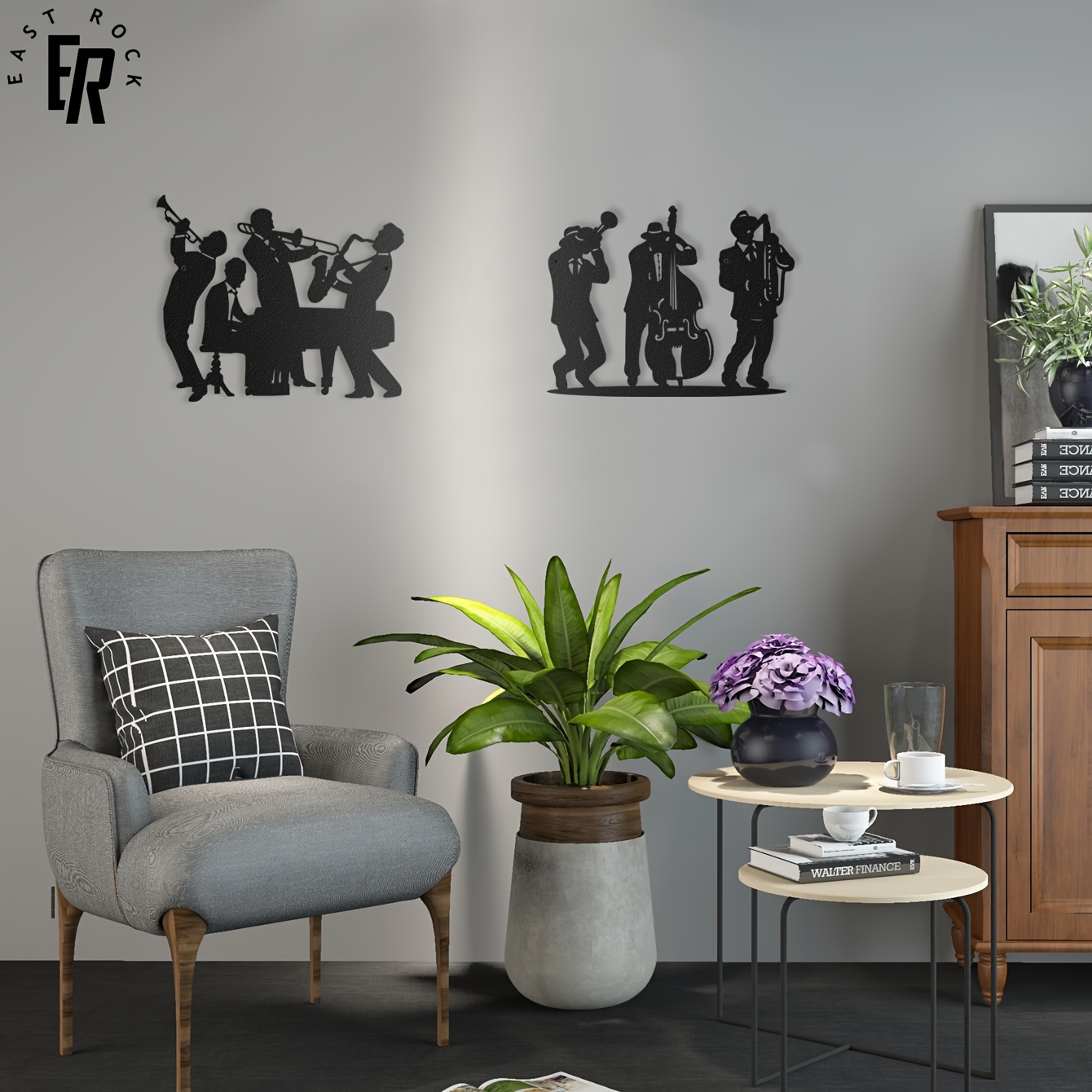 Art Craft Cafe - Decoração de Parede em Silhueta de