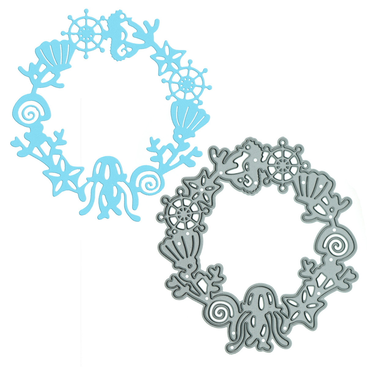 Art Craft Jellyfish - Pequeno nauticl grinalda oceano corte de