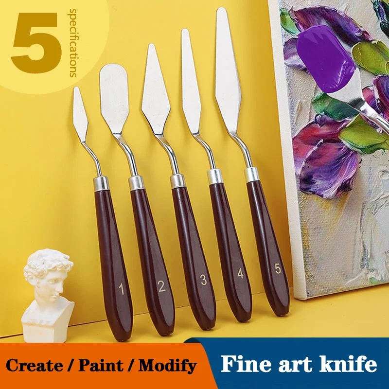 Painting Knife Palette - 5/7 pçs conjunto arte pintura a