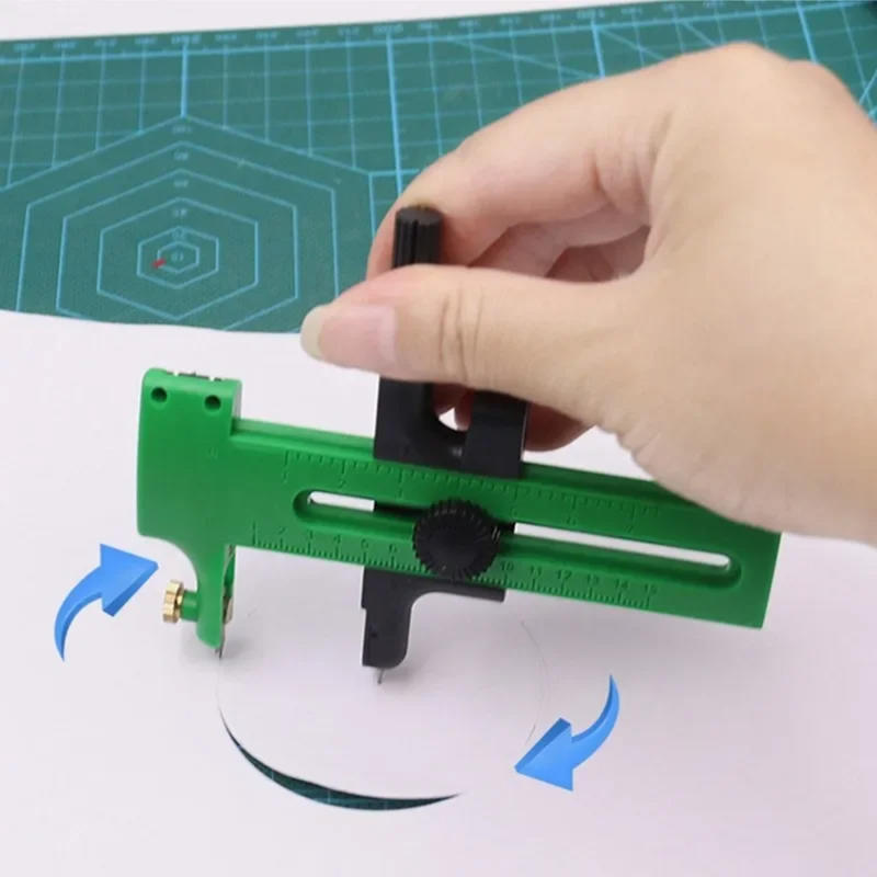 Art Craft Tools - Cortador Circular Manual Ajustável, Faca de