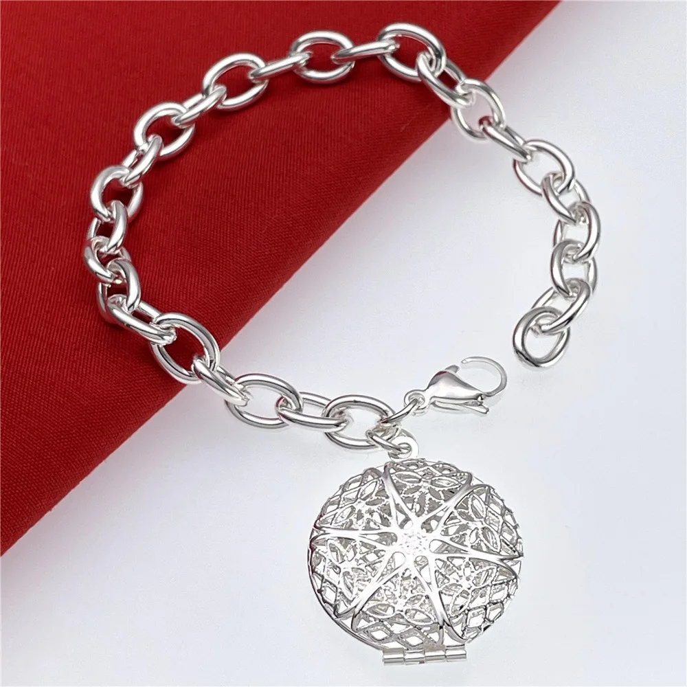 Art Craft Display - Pulseira de prata esterlina 925 vintage