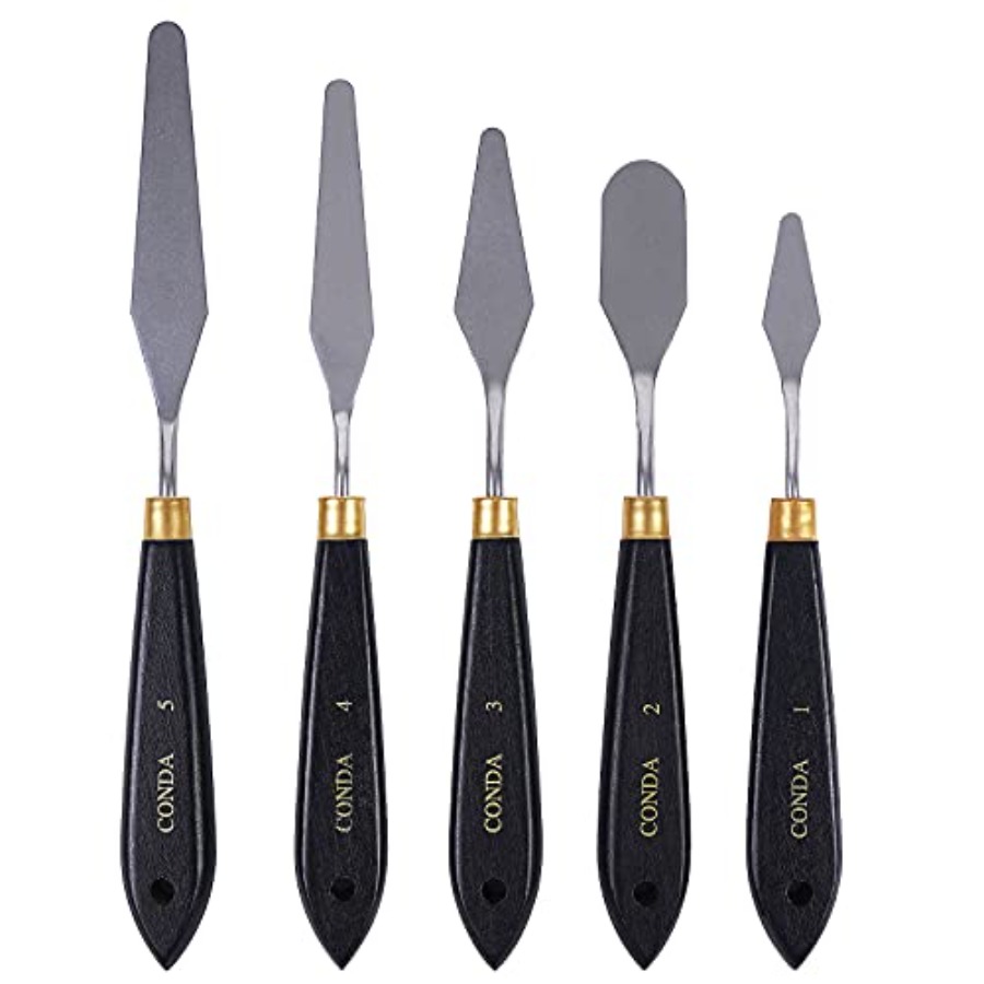 Painting Knife Palette - Espátula de Aço Inoxidável para Pintura