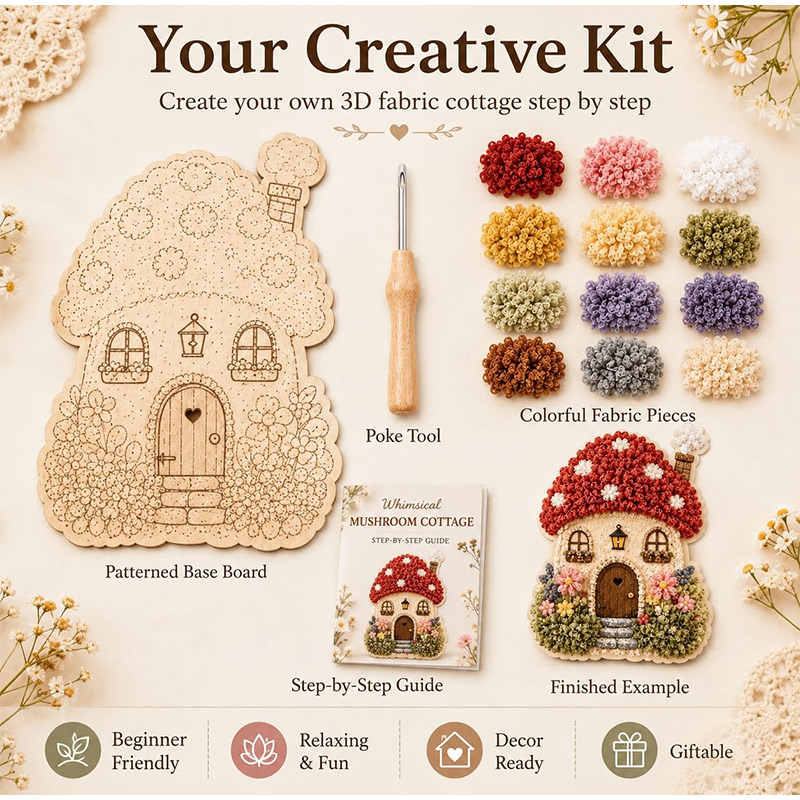 Art Craft Display - Kit de Arte em Tecido 3D