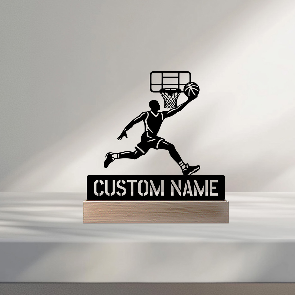 Art Craft And - Estátua de metal com nome personalizado,