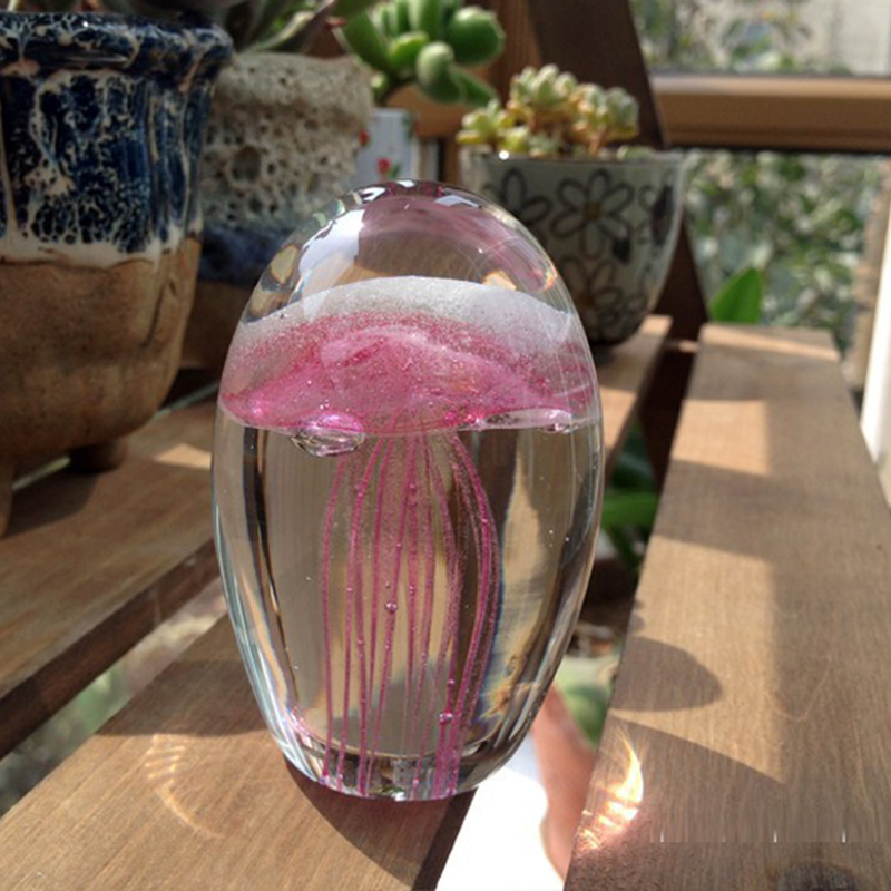 Art Craft Jellyfish - Miniaturas de Água-Viva 3D em Cristal: