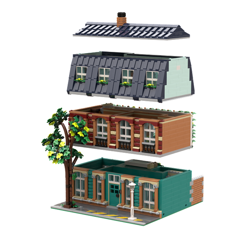 3332 peças MOC Edifícios Modul - Art Craft Ideas For School avaliação e preço