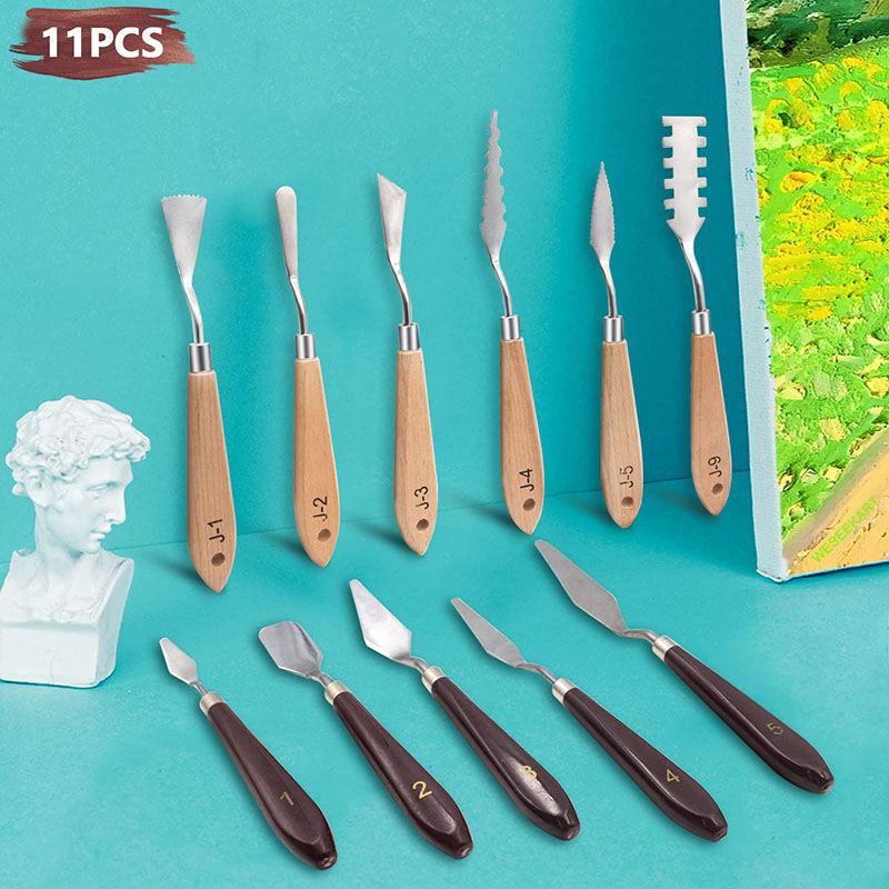 Conjunto de 11 Facas de Pintur - Painting Knife Palette avaliação e preço