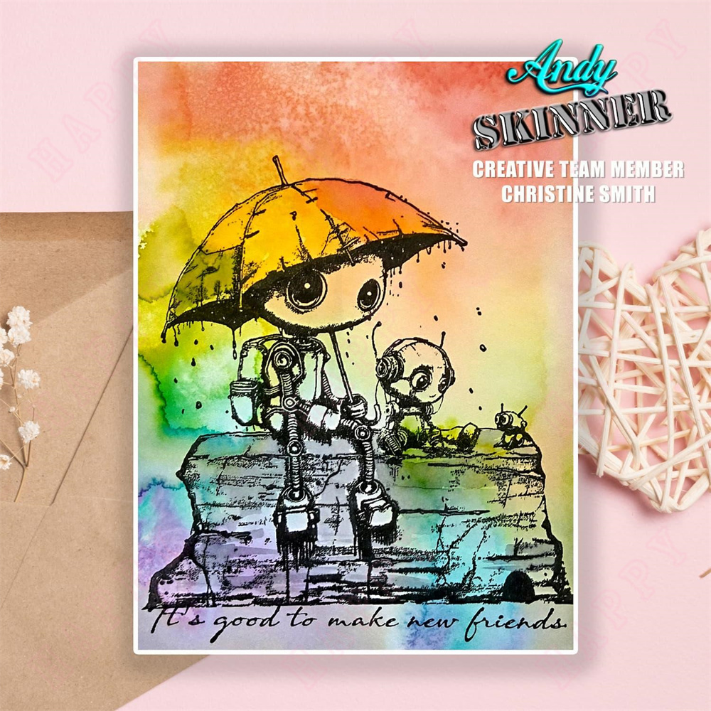 Selos De Silicone Para Amigos  - Art Craft Umbrella avaliação e preço