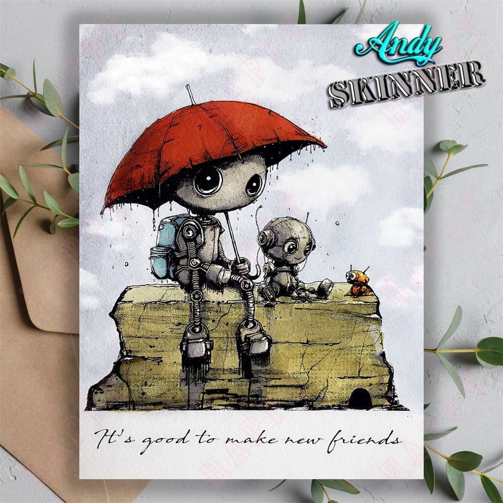 Selos De Silicone Para Amigos  - Art Craft Umbrella avaliação e preço