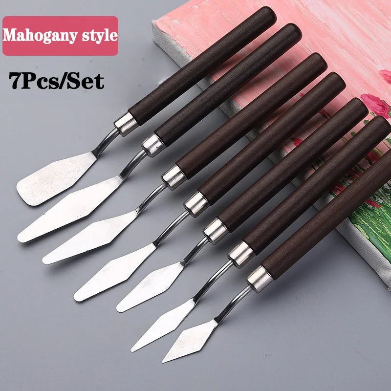 5/7 pçs conjunto arte pintura  - Painting Knife Palette avaliação e preço