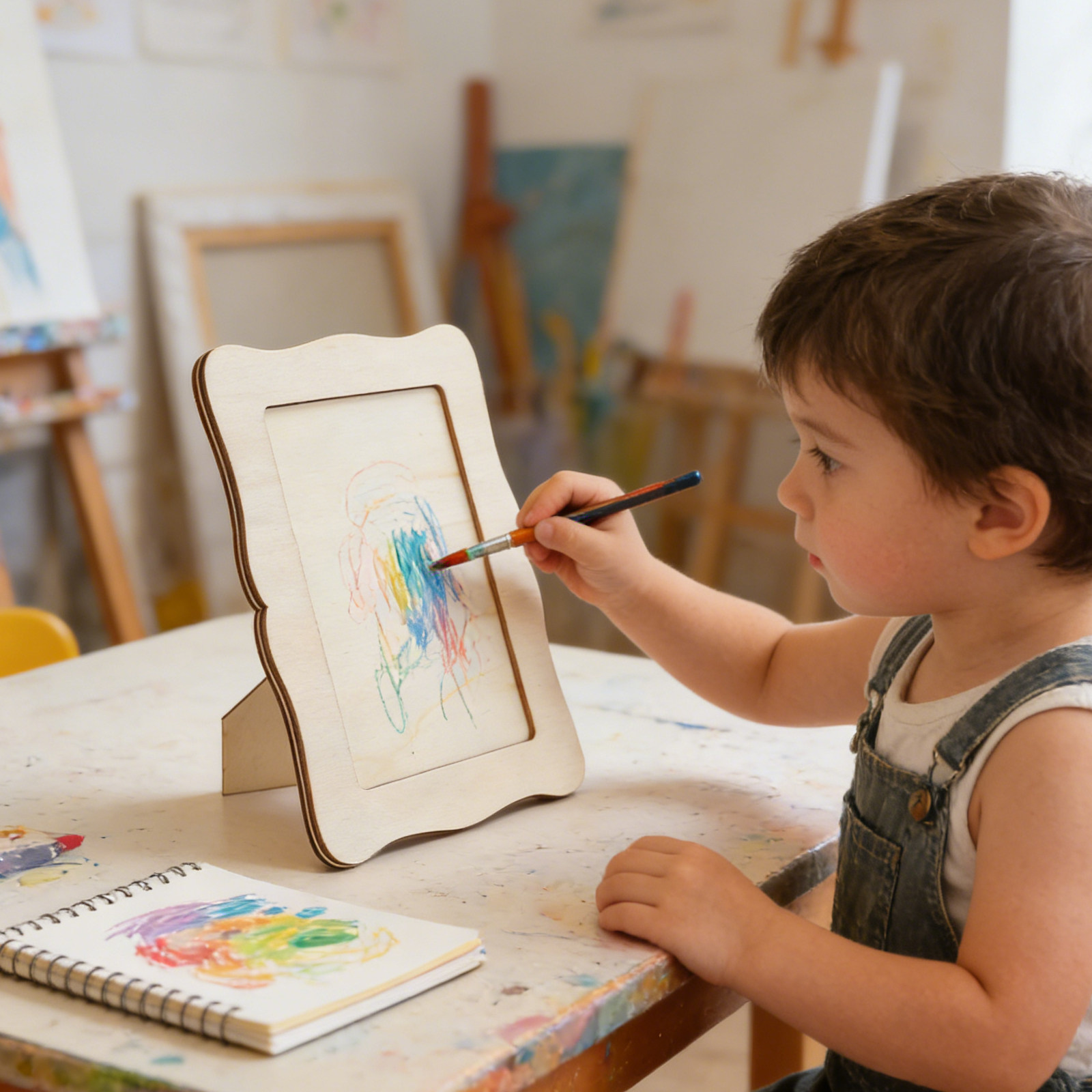 4 Peças de Molduras de Madeira - Art Craft For Preschool avaliação e preço