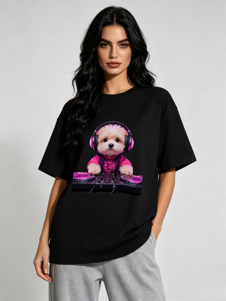 Camisetas Femininas com Padrão - Art Craft Letter T avaliação e preço