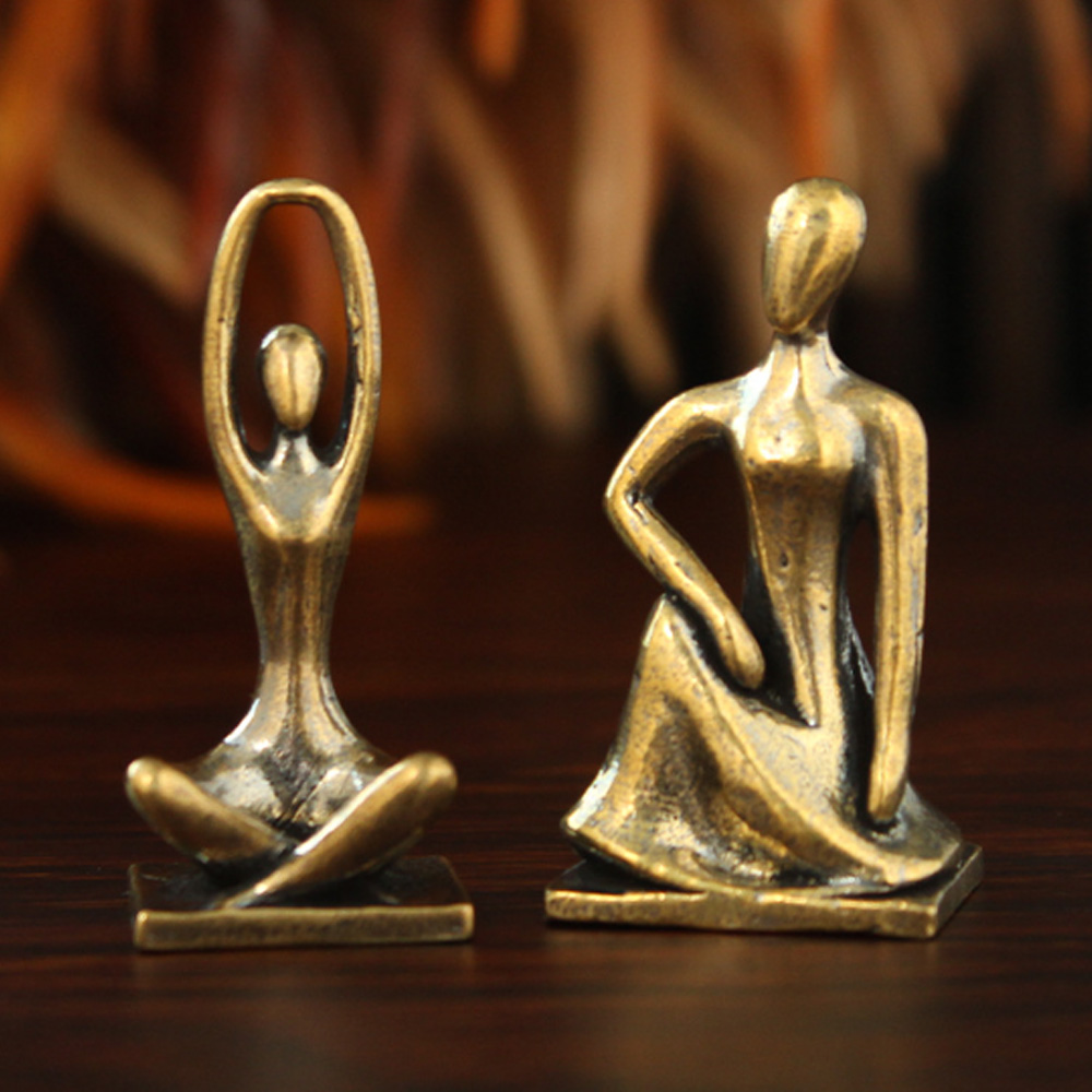 Estátua de Menina Yoga em Esti - Art Craft New Year avaliação e preço