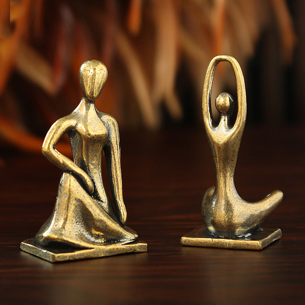 Estátua de Menina Yoga em Esti - Art Craft New Year avaliação e preço