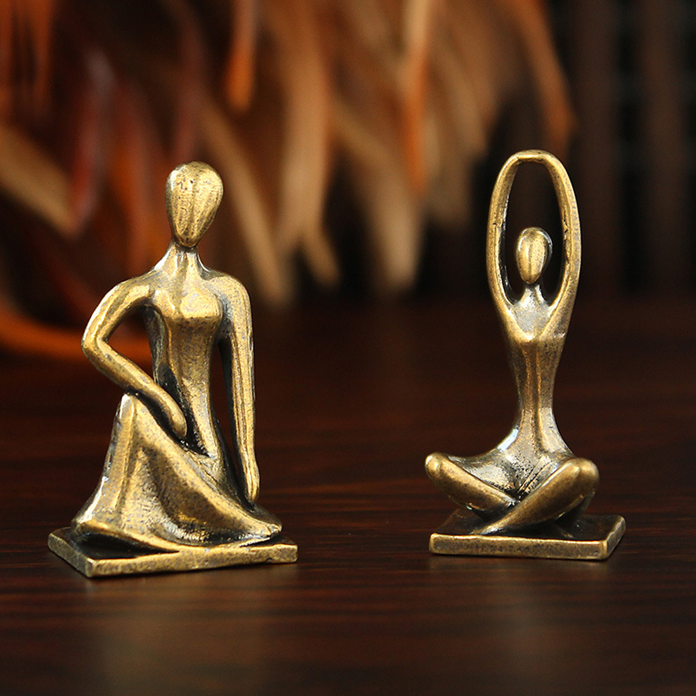 Estátua de Menina Yoga em Esti - Art Craft New Year avaliação e preço