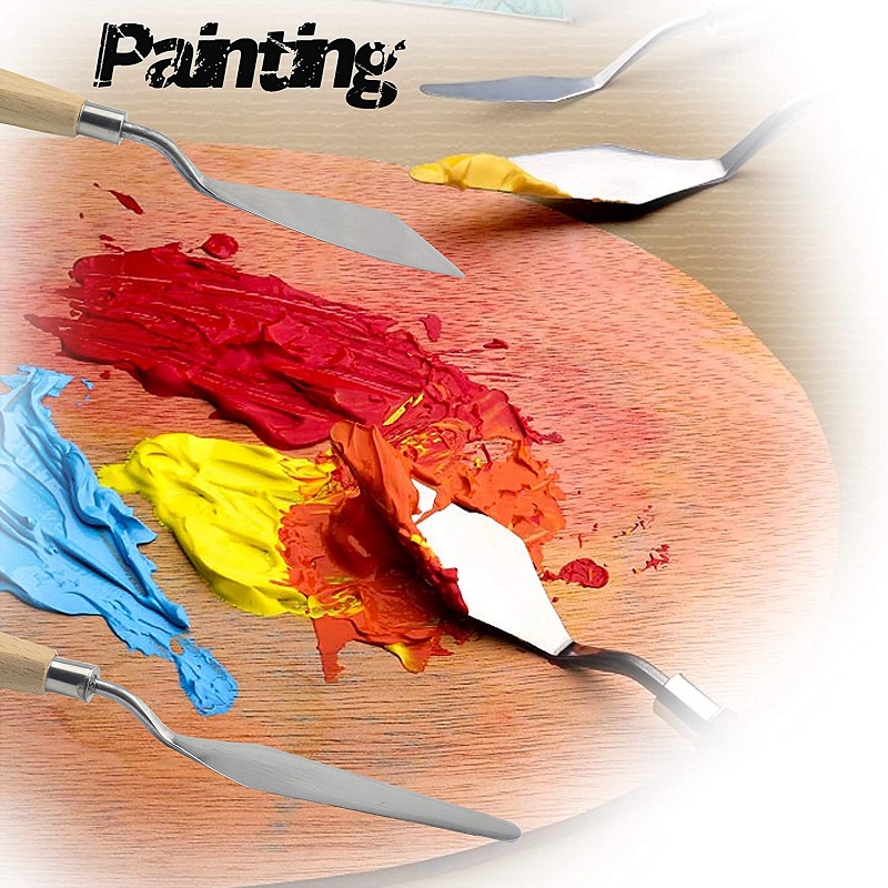 1-5 peças facas de paleta gran - Painting Knife Palette avaliação e preço