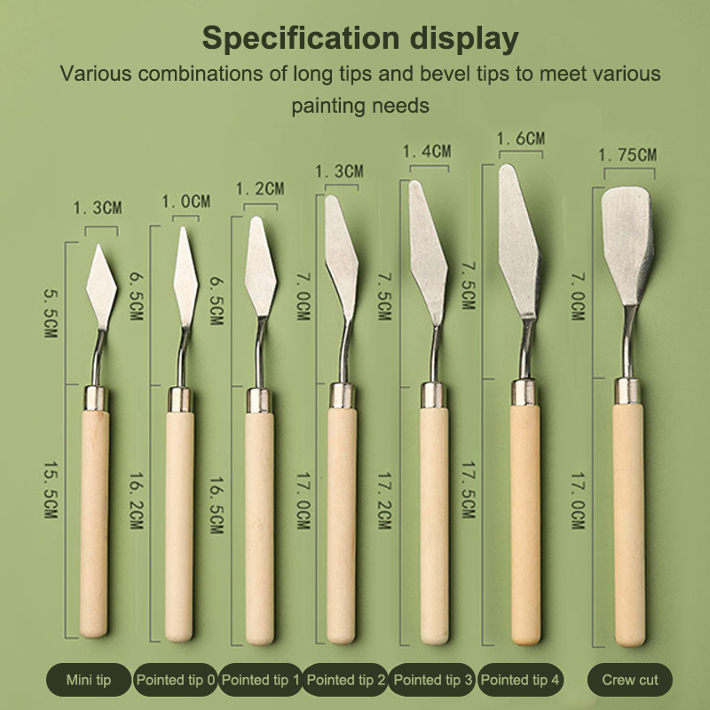 ★ ▲ Conjunto de 7 Peças de Fac - Painting Knife Palette avaliação e preço