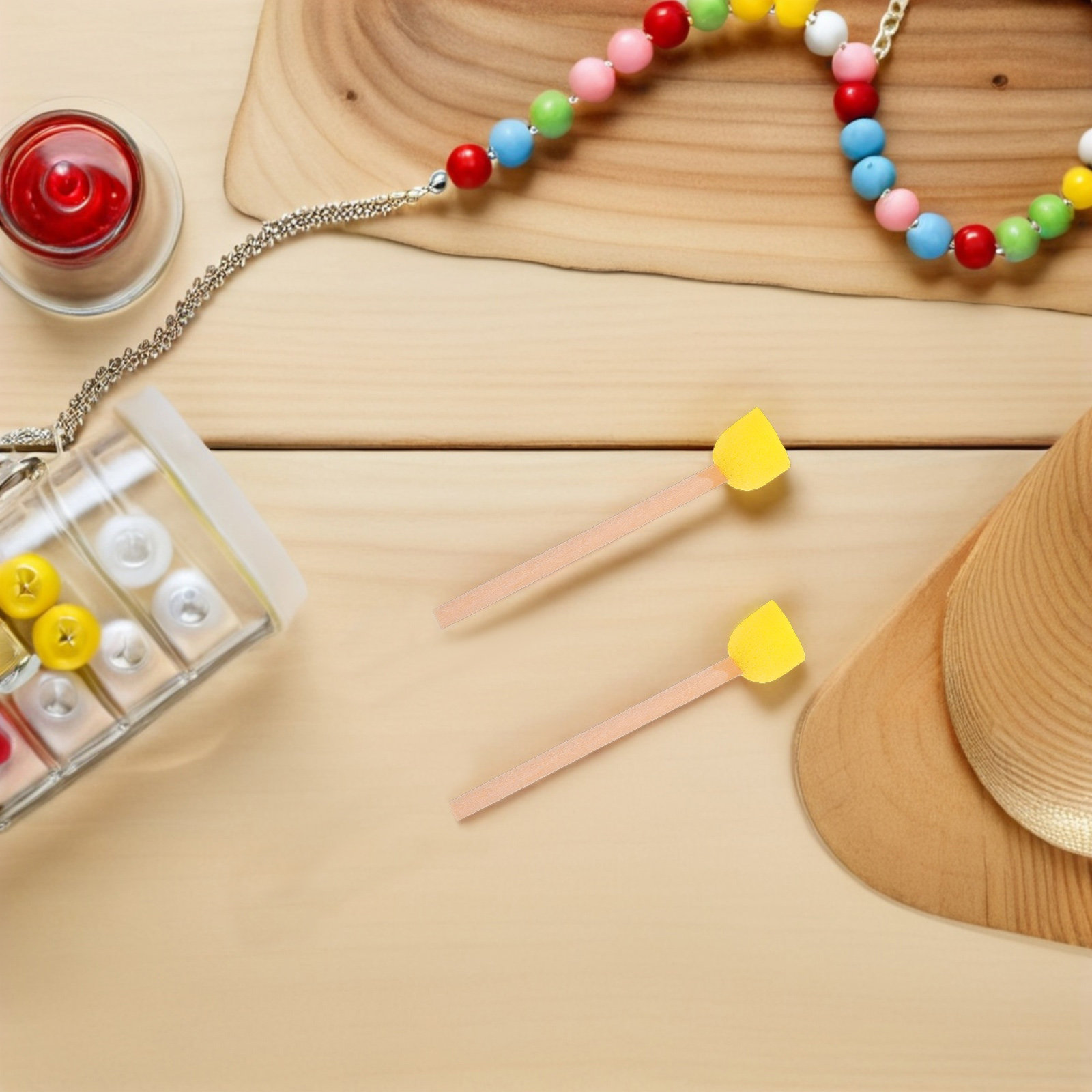 80 Pincéis de Esponja Redondos - Art Craft For Preschool avaliação e preço