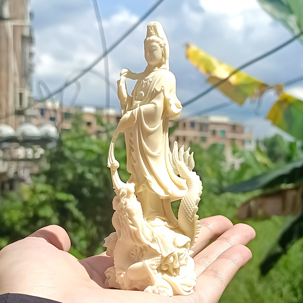 Estátua de Buda Guanyin em Res - Art Craft New Year avaliação e preço
