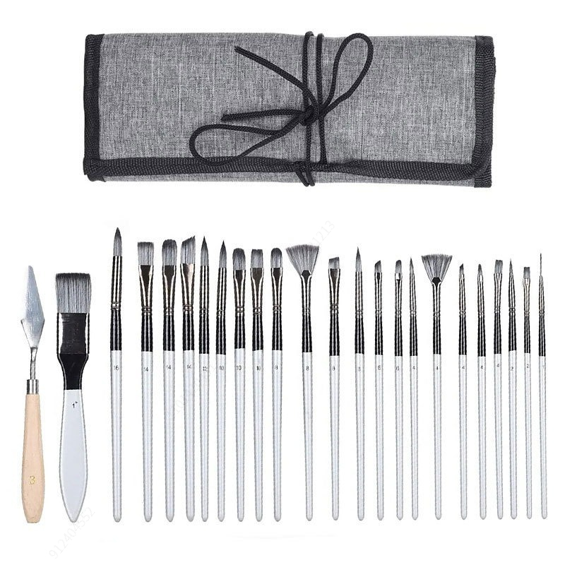 Conjunto de 24 Pincéis Sintéti - Painting Knife Palette avaliação e preço