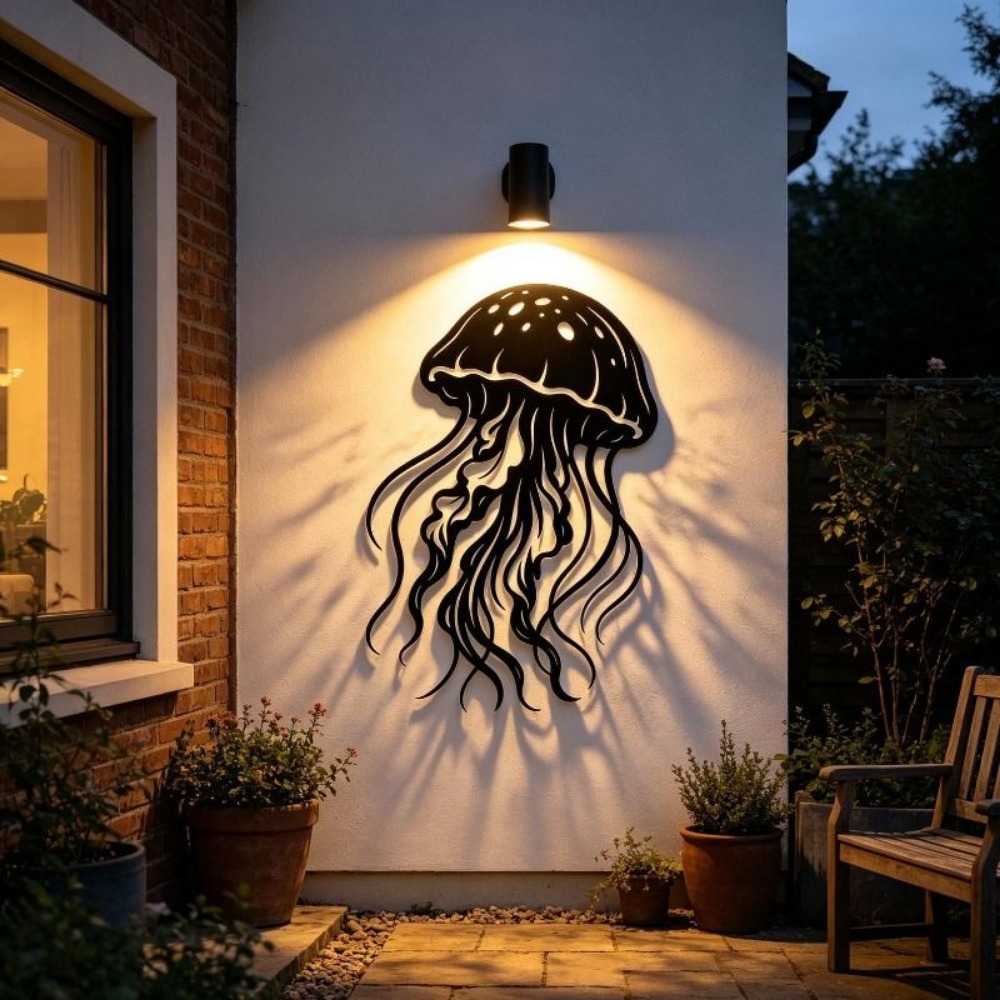 Escultura de Metal para Parede - Art Craft Jellyfish avaliação e preço