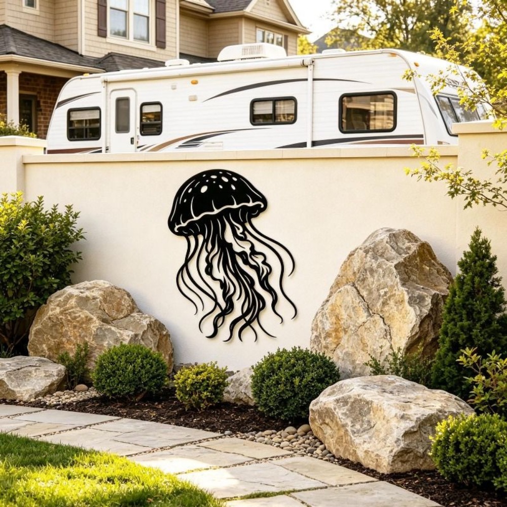 Escultura de Metal para Parede - Art Craft Jellyfish avaliação e preço