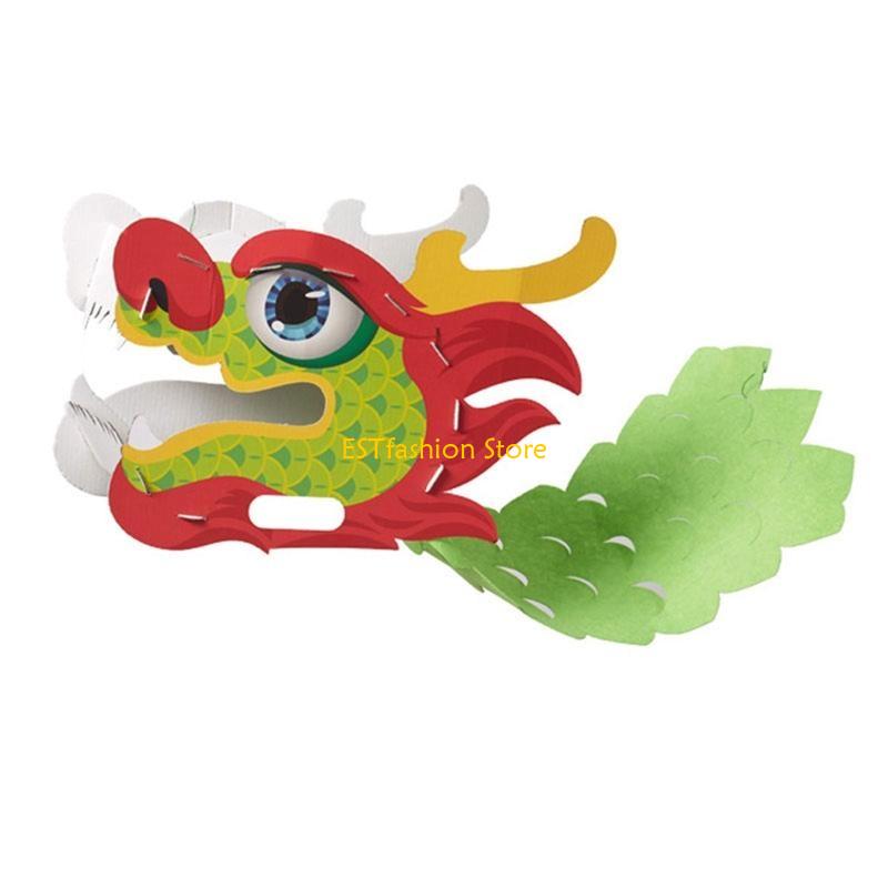 Y5gc artesanal 3d papel dragão - Art Craft New Year avaliação e preço