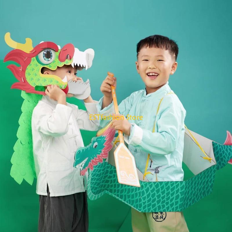 Y5gc artesanal 3d papel dragão - Art Craft New Year avaliação e preço